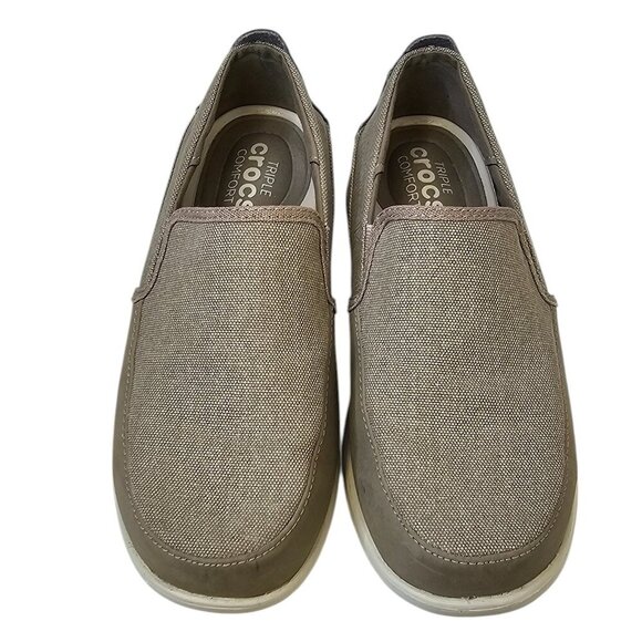 CROCS Mens Santa Cruz Slip On Loafer, Sneaker, Canvas, Comfort, Size 8 - Picture 7 of 8